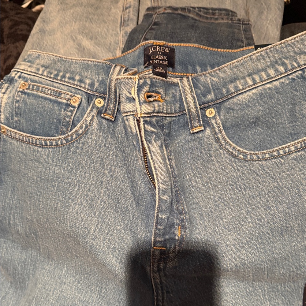 J. Crew Women's classic vintage Light Blue Denim Jeans NWT